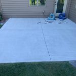 Concrete Resurfacing of Patio - in process